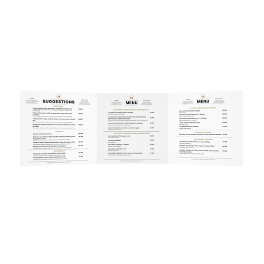 MENU RESTAURANT