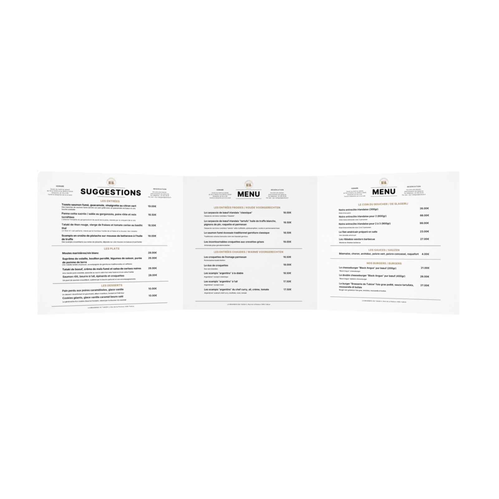 MENU RESTAURANT