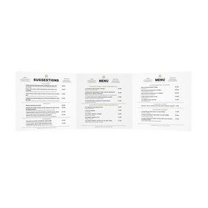 MENU RESTAURANT